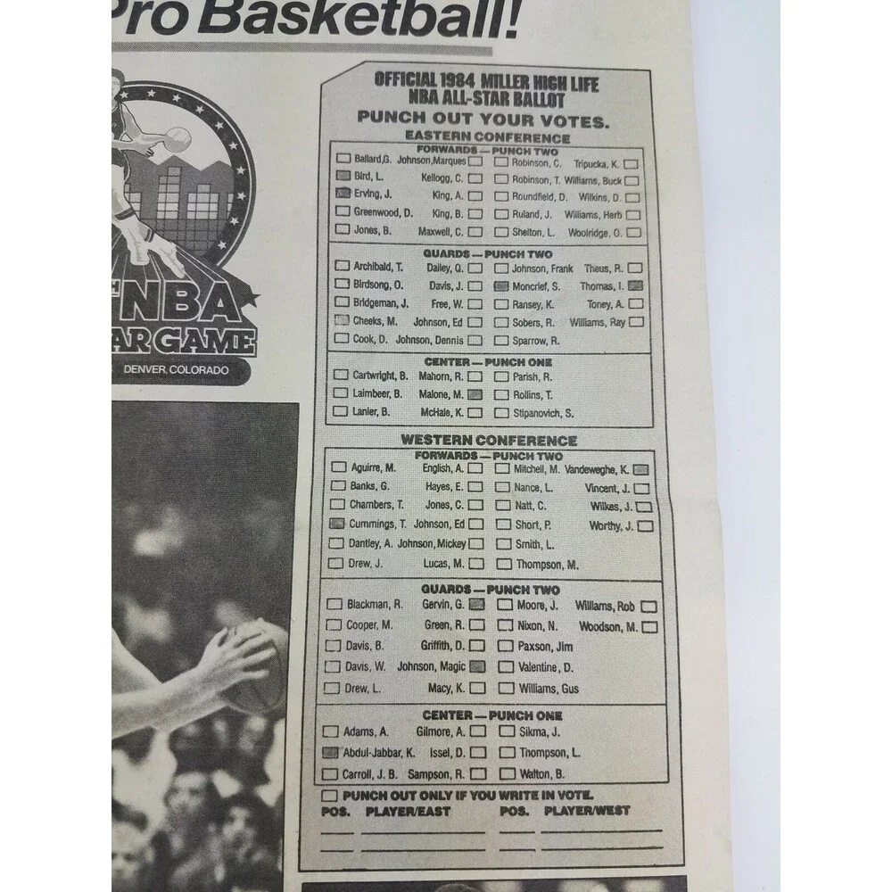 RARE 1983 NBA Today Newspaper Magazine Basketball Detroit Pistons BAD BOYS 80s